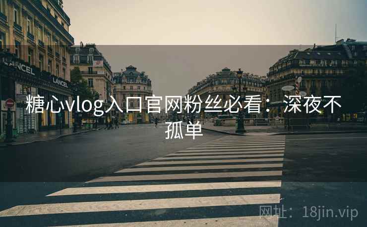 糖心vlog入口官网粉丝必看：深夜不孤单